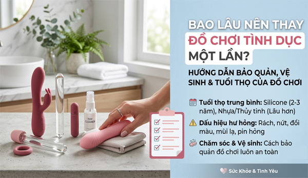 bao lâu nên thay đổi đồ chơi tình dục một lần