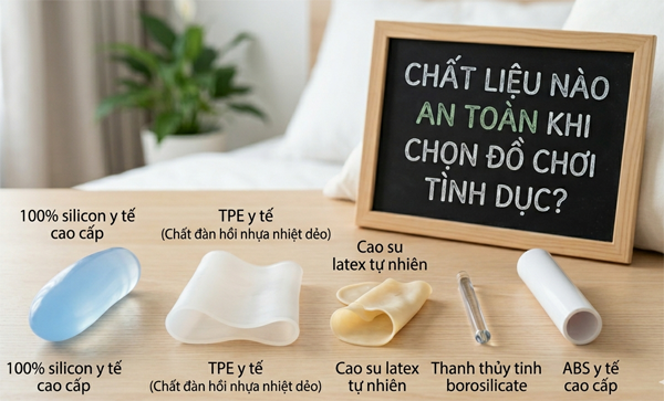 Chất Liệu Nào An Toàn Khi Chọn Đồ Chơi Tình Dục?<br />