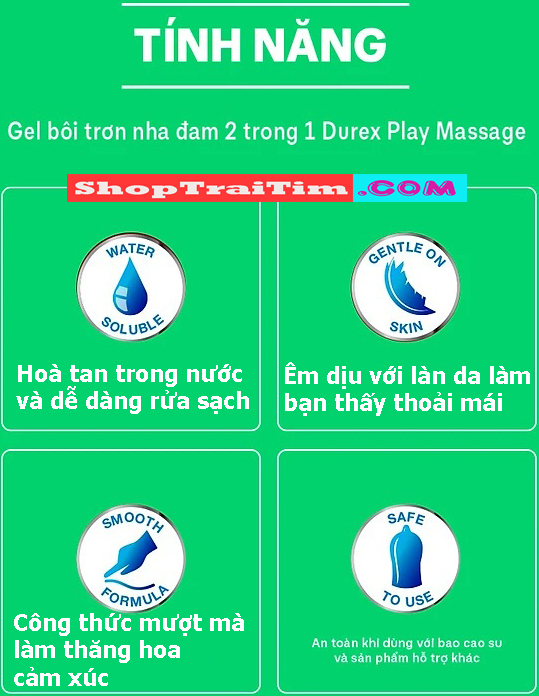 Gel Bôi Trơn Durex Play Massage 2 In 1 ALOE VERA SOOTHING LUBE 5
