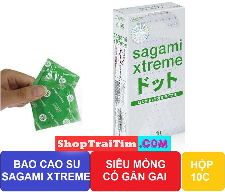 bao cao su Sagami Xtreme Dot phiên bản mới 2