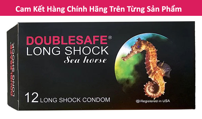 combo bao Cao Su Kéo Dài Double Safe Long Shock + Gel Bôi Trơn OneTouch 2