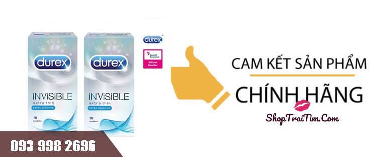 Durex Invisible Extra Thin truyền nhiệt nhanh
