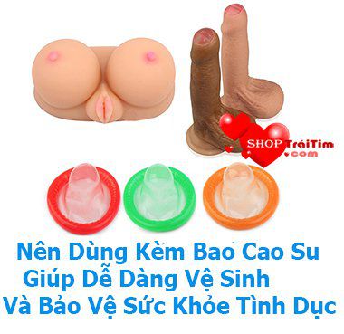 đồ chơi tình dục nên dùng kèm bao cao su giúp bảo vệ sức khỏe