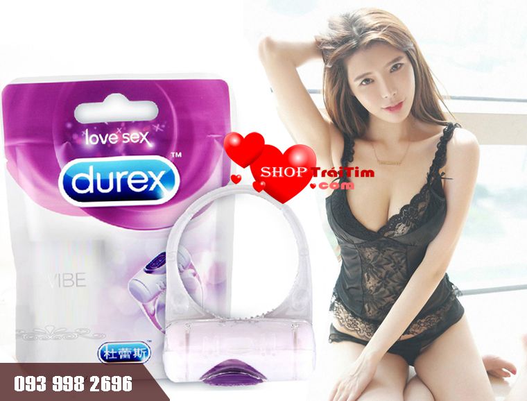 đồ chơi tình dục vòng rung durex love sex sản xuất từ chất liệu silicone