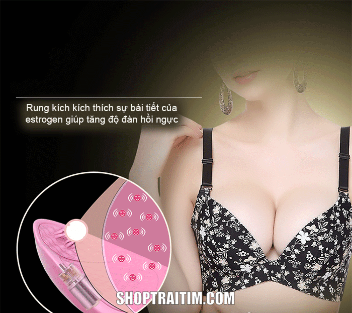 dụng cụ tình dục áo lót nữ massage ngực Breast I-Smart Style rung 12 chế độ