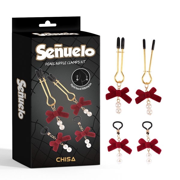 Kẹp Ti Thời Trang Cao Cấp Chốn Phòng The – Senuelo Pearl Nipple Clamps Kit