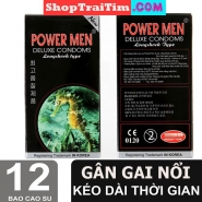 Bao Cao Su Power Men Deluxe Comdoms Long Shock Type