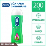 Gel Bôi Trơn Durex Play Massage ALOE VERA SOOTHING LUBE