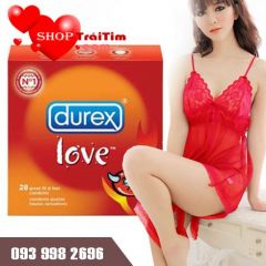 bao cao su durex love tạo cảm giác ấm áp
