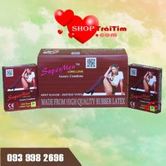 bao cao su super men hộp 120 chiếc