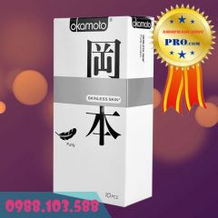 Bao Cao Su Okamoto Skinless Skin Purity Siêu Mỏng nhiều gel