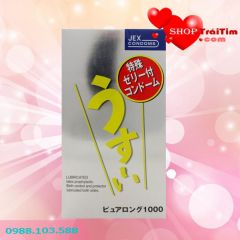 bao cao su kéo dài thời gian quan hệ JEX  Usui Pure Long 1000  