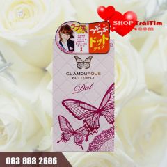 bao cao su nhật bản Jex Glamourous Butterfly Dot có gai
