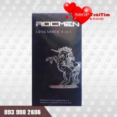 bao cao su rocmen long shock 4 in 1 gân gai kéo dài thời gian quan hệ