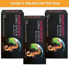 Combo Siêu Tiết Kiệm 3 Hộp Doublesafe Long Shock Sea Horse