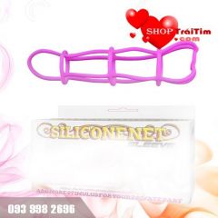 Đồ Chơi Tình Dục Cho Nam Bao cao su đôn dên gân lưới silicone