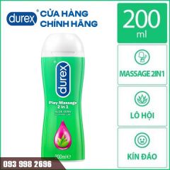 Gel Bôi Trơn Durex Play Massage ALOE VERA SOOTHING LUBE