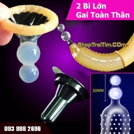 Bao cao su Bi Gai Wille Double - 2 Viên Bi Siêu To, Kết Hợp Gai Phủ Toàn Thân