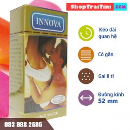 Bao Cao Su Innova Deluxe Comdoms Kéo Dài Thời Gian Quan Hệ Đem Lại Sự Tự Tin Cao Độ Cho Nam Giới, Kết Hợp Cùng Gân Gai Nổi Toàn Thân