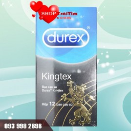 Bao Cao Su Size Nhỏ 49MM Durex Kingtex Size – Ôm khít vừa vặn – Dành cho đàn ông Châu Á