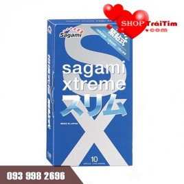 Bao cao su Sagami Xtreme Feel Fit siêu mỏng- thiết kế 3D, gân nổi