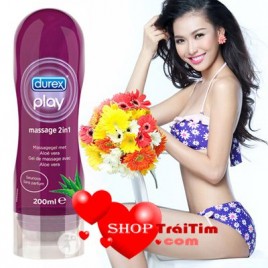 Gel bôi trơn Durex Play Massage 2 in 1 - Đa Tính Năng Với Dưỡng Ẩm Mát Xa Toàn Thân Và Bôi Trơn Âm Đạo