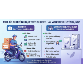 Mua Đồ Chơi Tình Dục Trên Shopee Hay Website Chuyên Dụng?