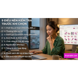 Mua Sextoy Online: 9 Điều Nên Kiểm Tra Trước Khi Chọn