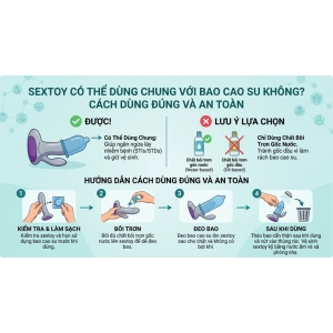 Sextoy Có Thể Dùng Chung Với Bao Cao Su Không?