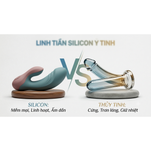 So sánh Dương Vật Giả Silicon Và Thủy Tinh